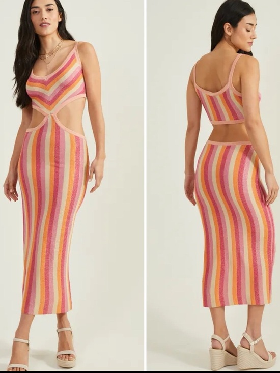 Altar'd State Dresses & Skirts - 🩷 Altar’d State Avery Striped Midi Dress 🩷